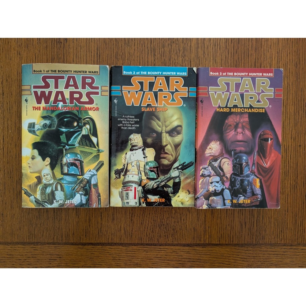 Star Wars Paperback Book Set Bounty Hunter Wars Trilogy Lot Good Science Fiction